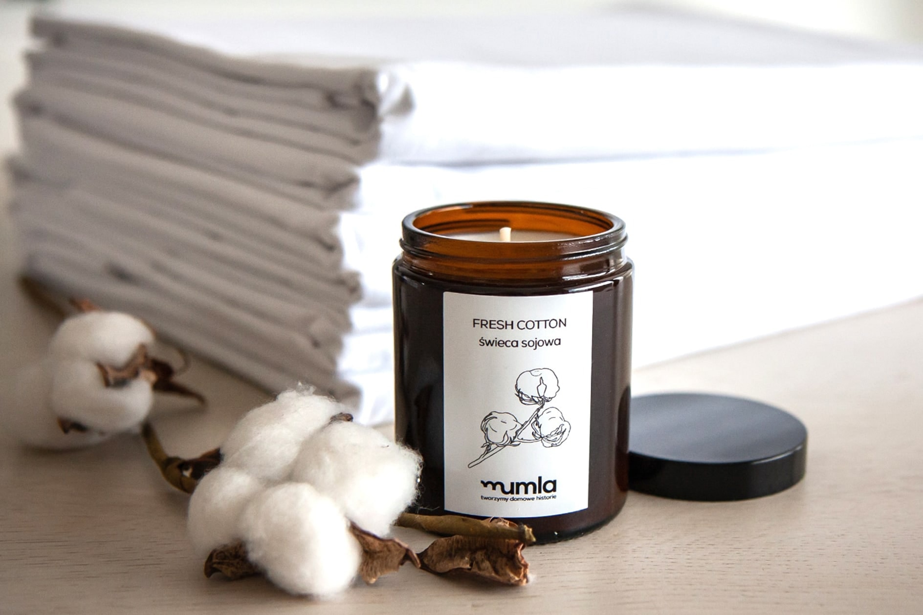 świeca fresh cotton - MUMLA